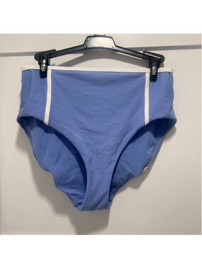 Calia - High-Waisted Swim Bottom – Light Periwinkle Blue – M NWT